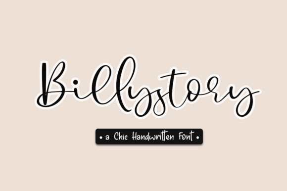 Billystory: A Stylish Script Font for Business Branding