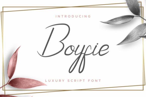Boyfie Font: Elegant Script for Creative Projects