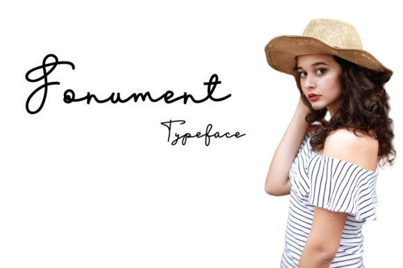 Fonument: A Script Font for Creative Design