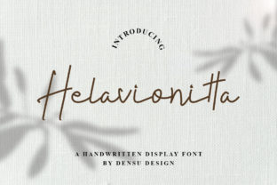 Helavionitta: A Handwritten Font for Elegant Design