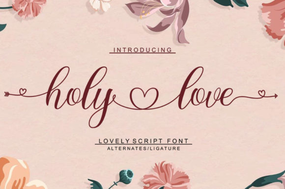 Holy Love Font for Web Design