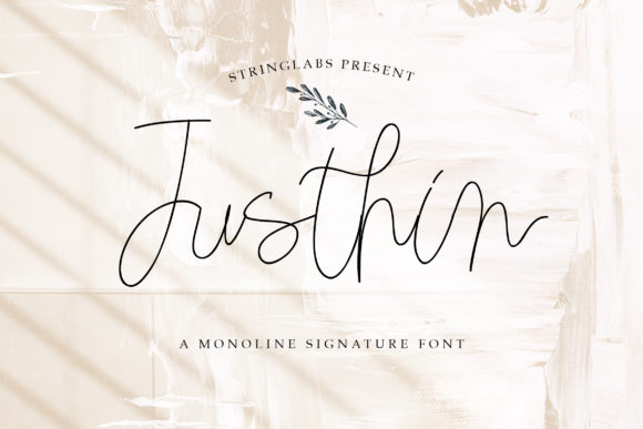 Justhin: A Script Font for Elegant Campaigns