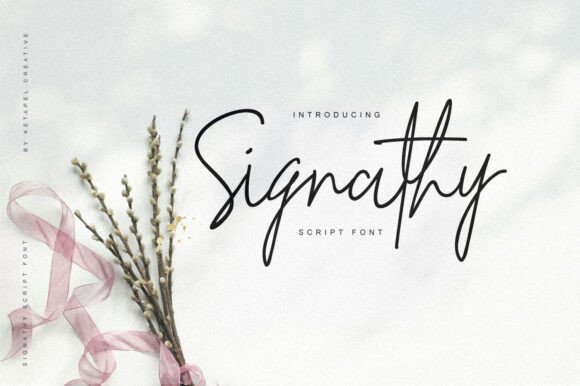 Signathy Font: Elegant Script for Campaign Design