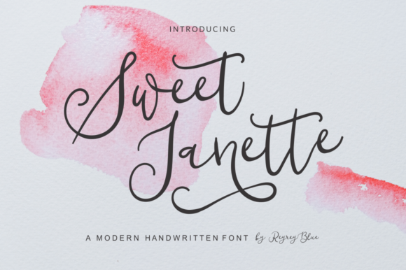 Sweet Janette: A Font for Elegant Design