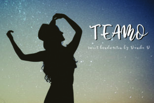Teamo Font: Sweet Script for Creative Projects