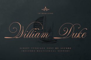 William Duke Font: Elegant Script for Editorial Design